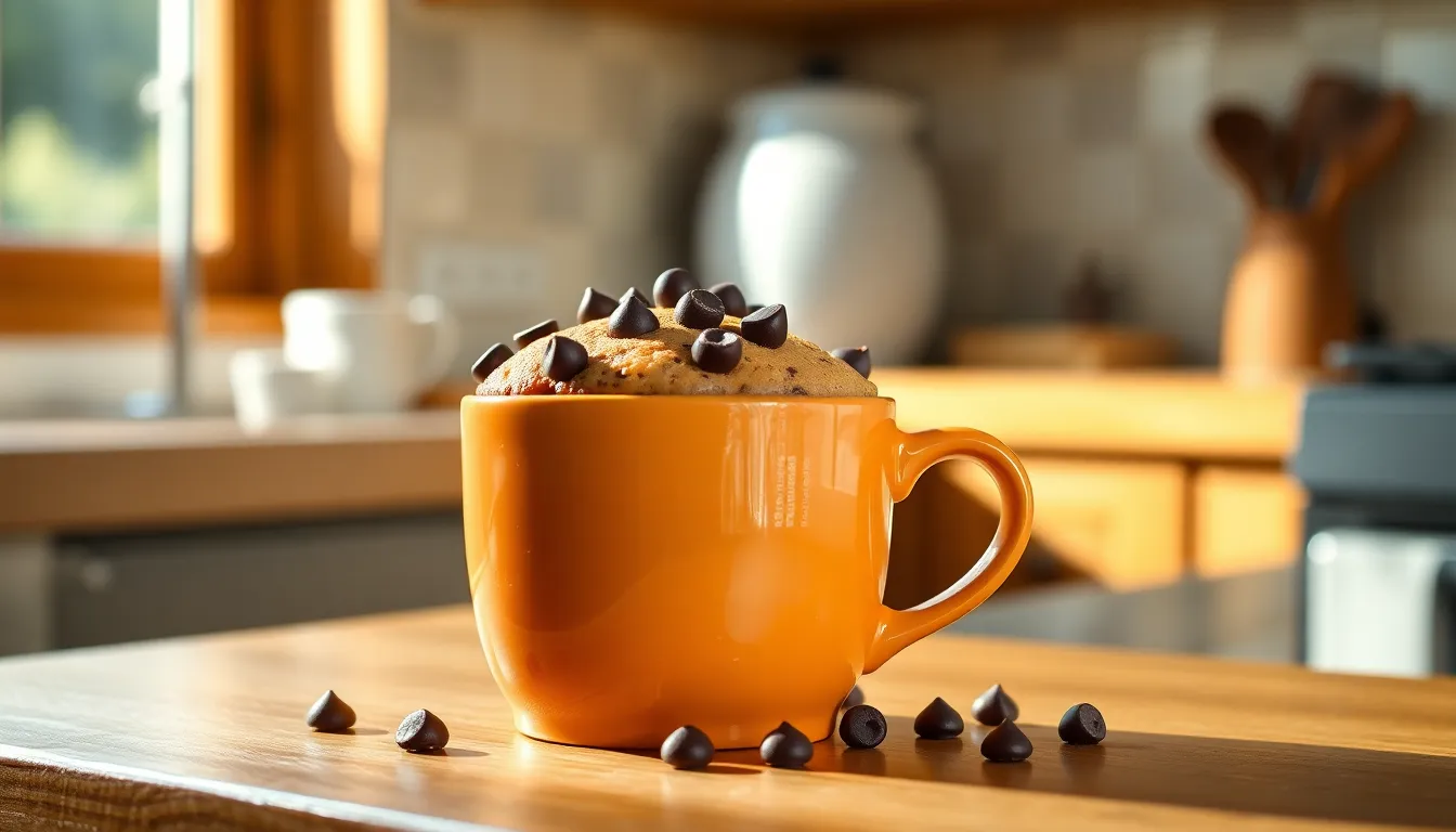 2-Minute Chocolate Chip Mug Cake Recipe (Ready in Your Microwave!) 12 2-Minute Chocolate Chip Mug Cake Recipe (Ready in Your Microwave!) 11
