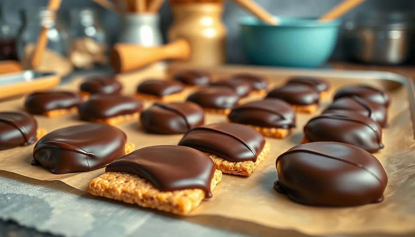 Easy Chocolate Covered Graham Crackers Recipe (Ready in 15 Minutes!) 12 Easy Chocolate Covered Graham Crackers Recipe (Ready in 15 Minutes!) 11