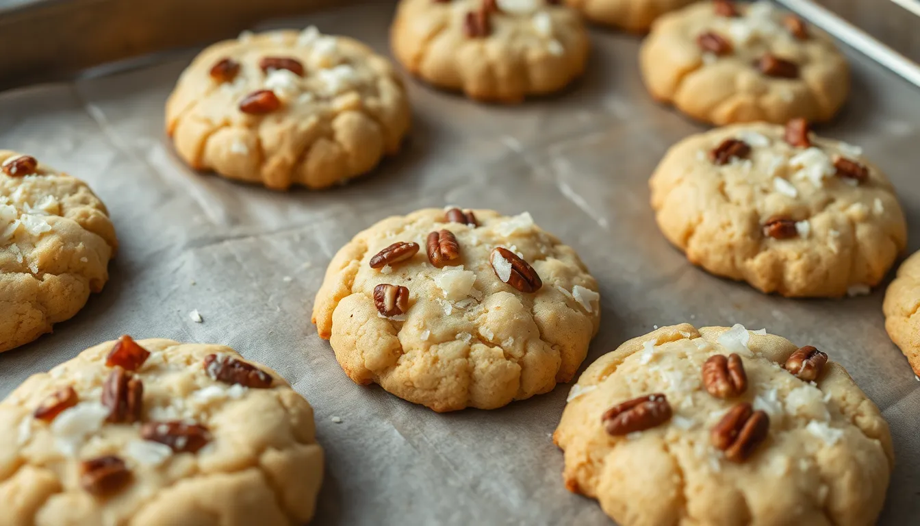 Coconut Pecan Cookies Recipe: Chewy, Buttery & Irresistibly Delicious 12 Coconut Pecan Cookies Recipe: Chewy, Buttery & Irresistibly Delicious 11