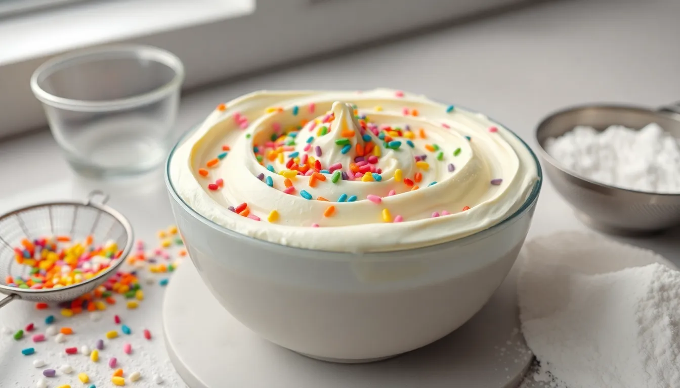 Easy Homemade Funfetti Frosting Recipe (Ready in 8 Minutes!) 12 Easy Homemade Funfetti Frosting Recipe (Ready in 8 Minutes!) 11