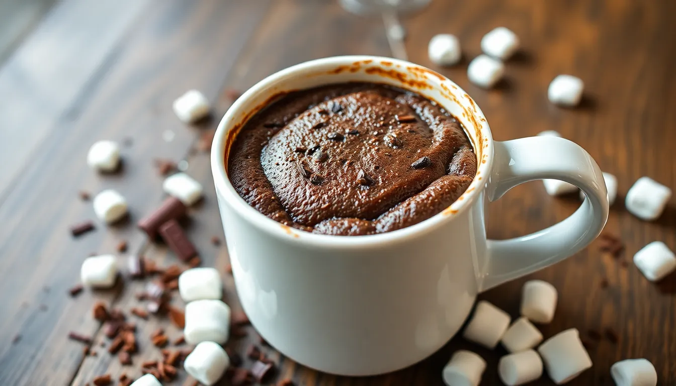 Easy 5-Minute Hot Chocolate Mug Cake Recipe (Fluffy & Rich!) 12 Easy 5-Minute Hot Chocolate Mug Cake Recipe (Fluffy & Rich!) 11