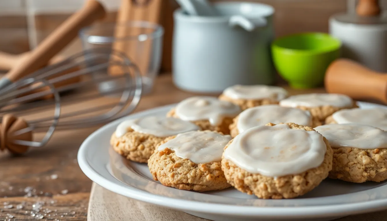 Best Iced Oatmeal Cookies Recipe: Chewy & Sweet with Vanilla Glaze 12 Best Iced Oatmeal Cookies Recipe: Chewy & Sweet with Vanilla Glaze 11