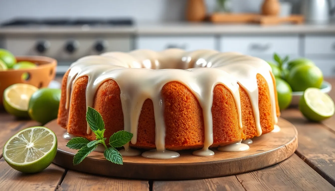 Easy Key Lime Pound Cake Recipe: Tropical Citrus Dessert with Tangy Glaze 11