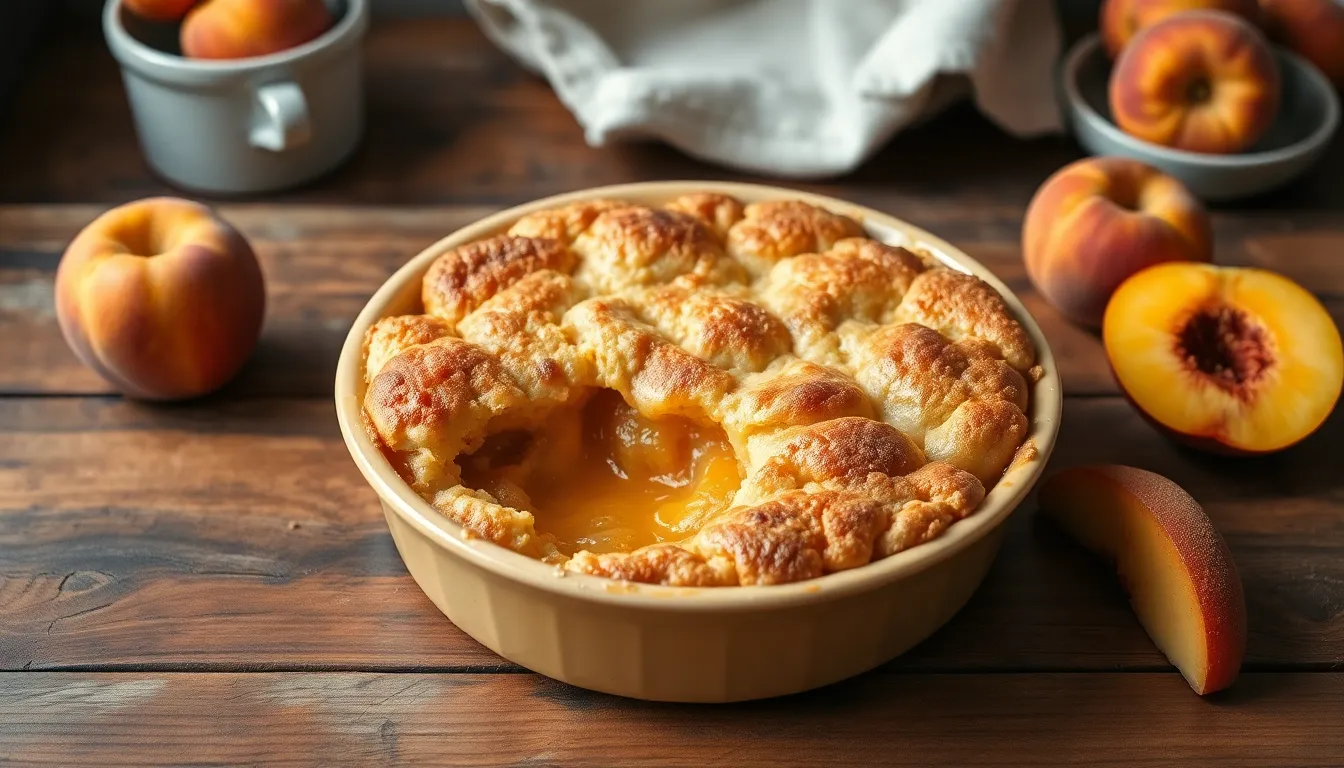 Easy Peach Cobbler with Cake Mix Recipe (Ready in Under 1 Hour!) 12 Easy Peach Cobbler with Cake Mix Recipe (Ready in Under 1 Hour!) 11