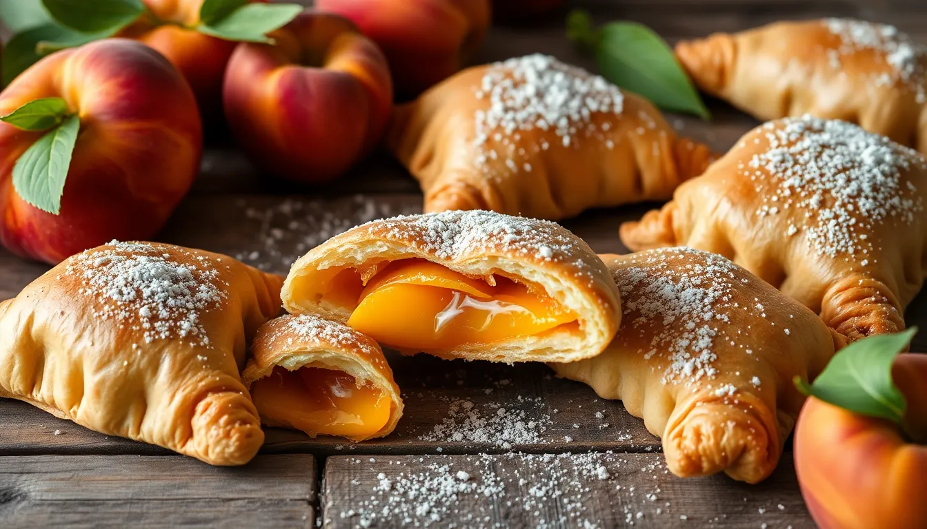 Easy Peach Turnovers Recipe: Flaky Pastry with Fresh Peach Filling 12 Easy Peach Turnovers Recipe: Flaky Pastry with Fresh Peach Filling 11