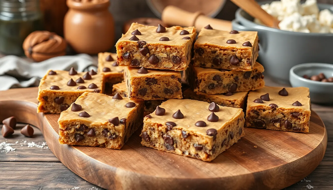 Easy Peanut Butter Chocolate Chip Bars Recipe (Ready in 30 Minutes!) 12 Easy Peanut Butter Chocolate Chip Bars Recipe (Ready in 30 Minutes!) 11