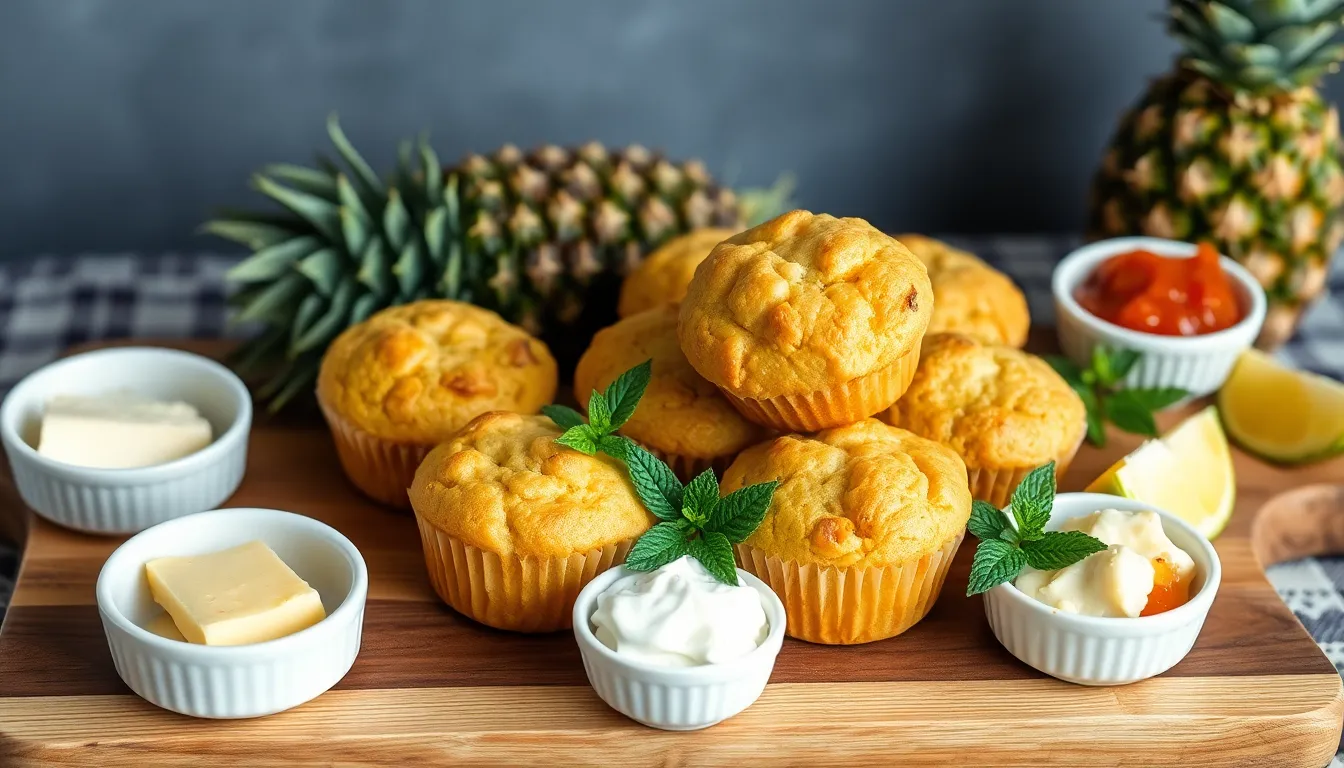 Easy Pineapple Muffins Recipe: Moist, Tropical & Perfect for Breakfast 12 Easy Pineapple Muffins Recipe: Moist, Tropical & Perfect for Breakfast 11