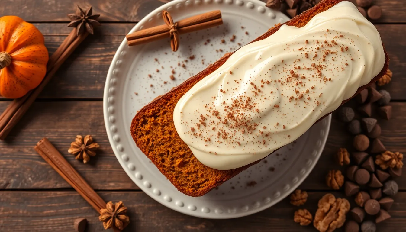 Easy Pumpkin Bread with Cream Cheese Frosting Recipe (Moist & Perfect!) 12 Easy Pumpkin Bread with Cream Cheese Frosting Recipe (Moist & Perfect!) 11