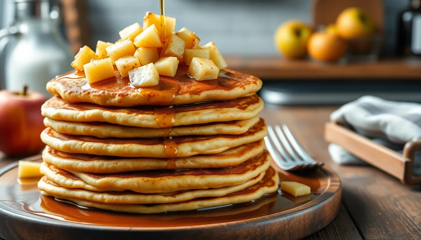 Easy Apple Cinnamon Pancakes Recipe - Fluffy, Spiced & Perfect for Fall 14 Easy Apple Cinnamon Pancakes Recipe - Fluffy, Spiced & Perfect for Fall 13