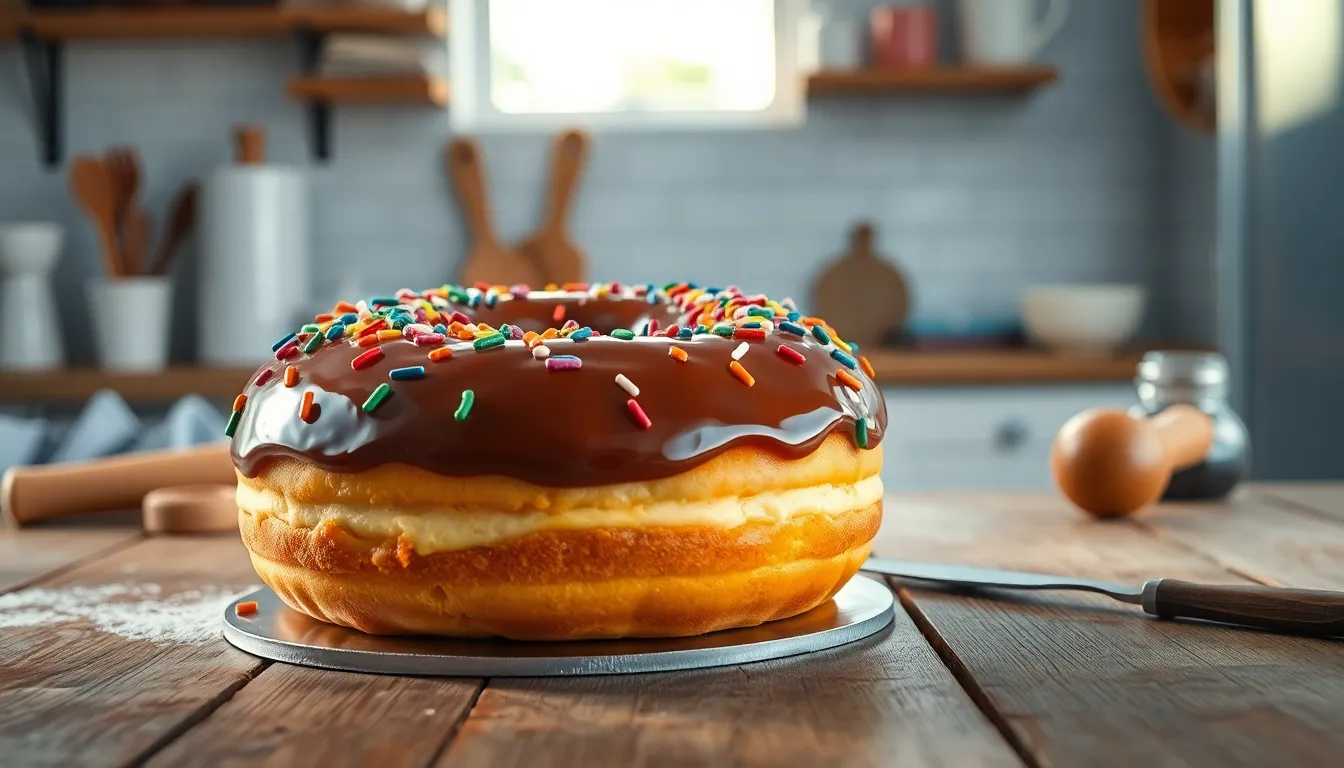 Easy Donut Cake Recipe: Make Bakery-Style Donuts in Cake Form at Home 14 Easy Donut Cake Recipe: Make Bakery-Style Donuts in Cake Form at Home 13