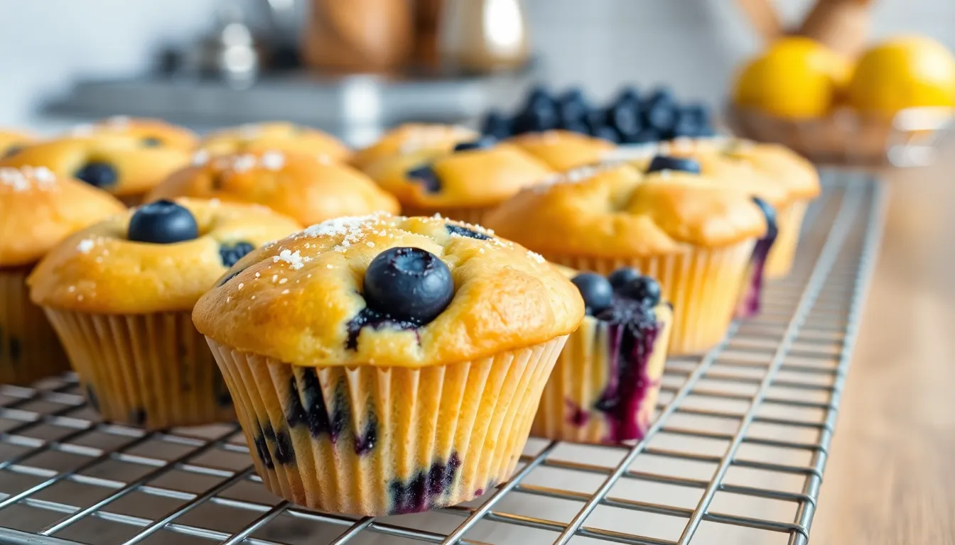 Perfect Lemon Blueberry Muffins Recipe (Bakery-Style with Fluffy Dome Tops!) 14 Perfect Lemon Blueberry Muffins Recipe (Bakery-Style with Fluffy Dome Tops!) 13