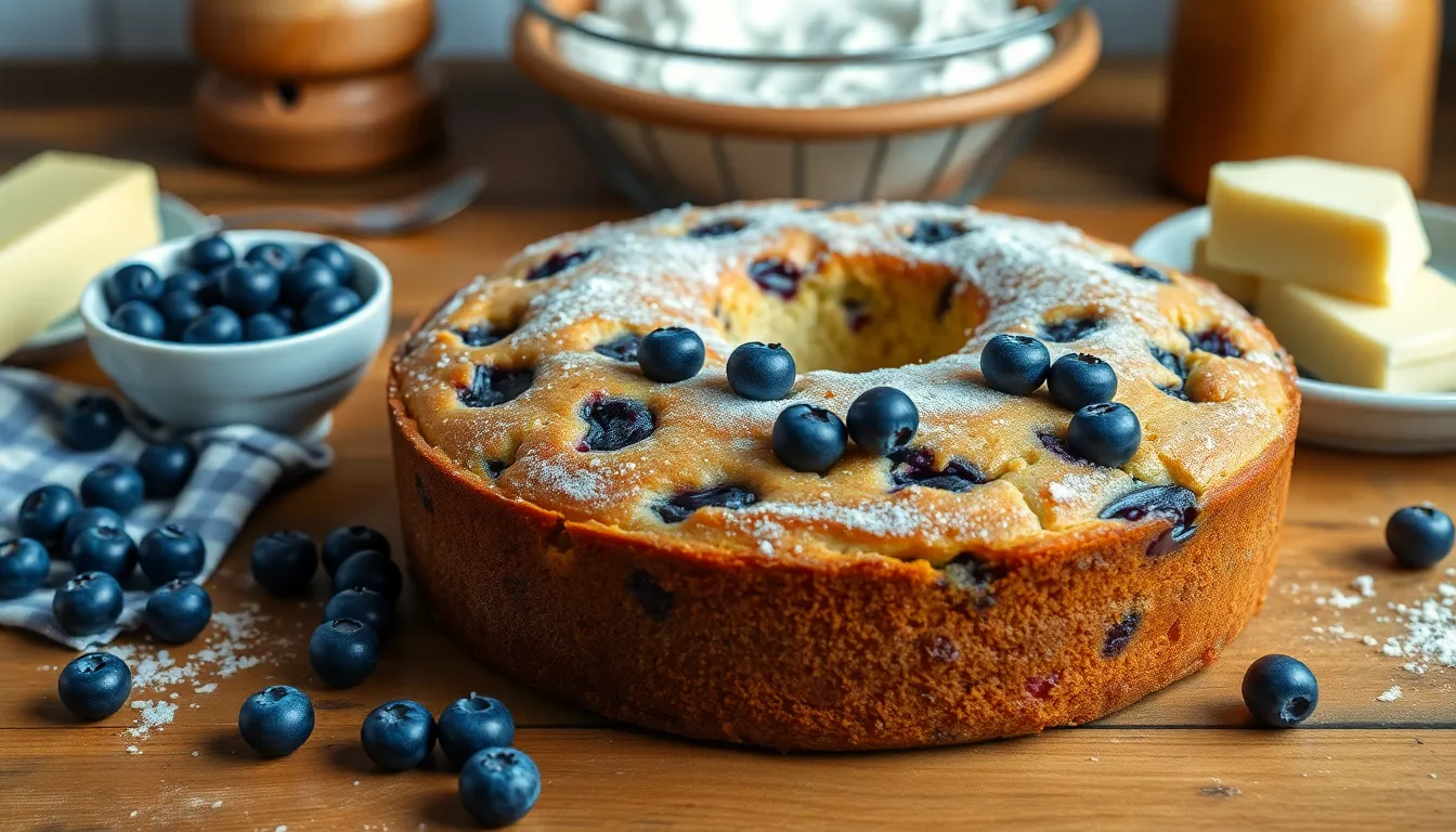 Perfect Blueberry Pound Cake Recipe (Blueberries Won't Sink!) 16 Perfect Blueberry Pound Cake Recipe (Blueberries Won't Sink!) 15
