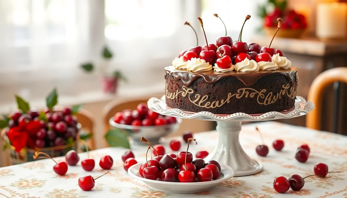 Ultimate Chocolate Cherry Cake Recipe: Moist Layers & Rich Cherry Filling 16 Ultimate Chocolate Cherry Cake Recipe: Moist Layers & Rich Cherry Filling 15