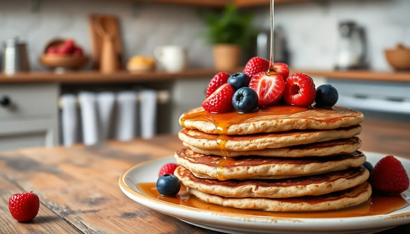 Fluffy Oat Flour Pancakes Recipe: Healthy 15-Minute Breakfast (Gluten-Free!) 16 Fluffy Oat Flour Pancakes Recipe: Healthy 15-Minute Breakfast (Gluten-Free!) 15