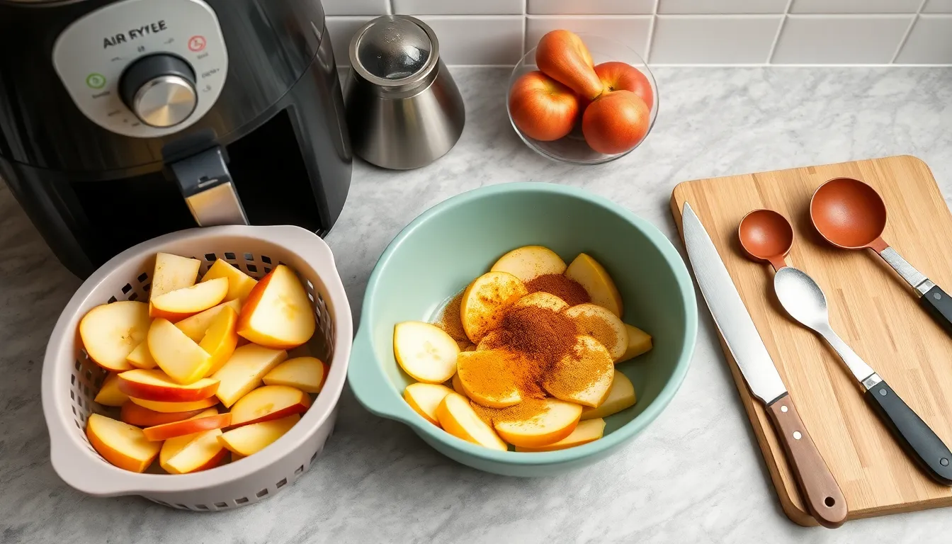 Easy Air Fryer Apples Recipe: Caramelized in Just 15 Minutes 2 Easy Air Fryer Apples Recipe: Caramelized in Just 15 Minutes 1