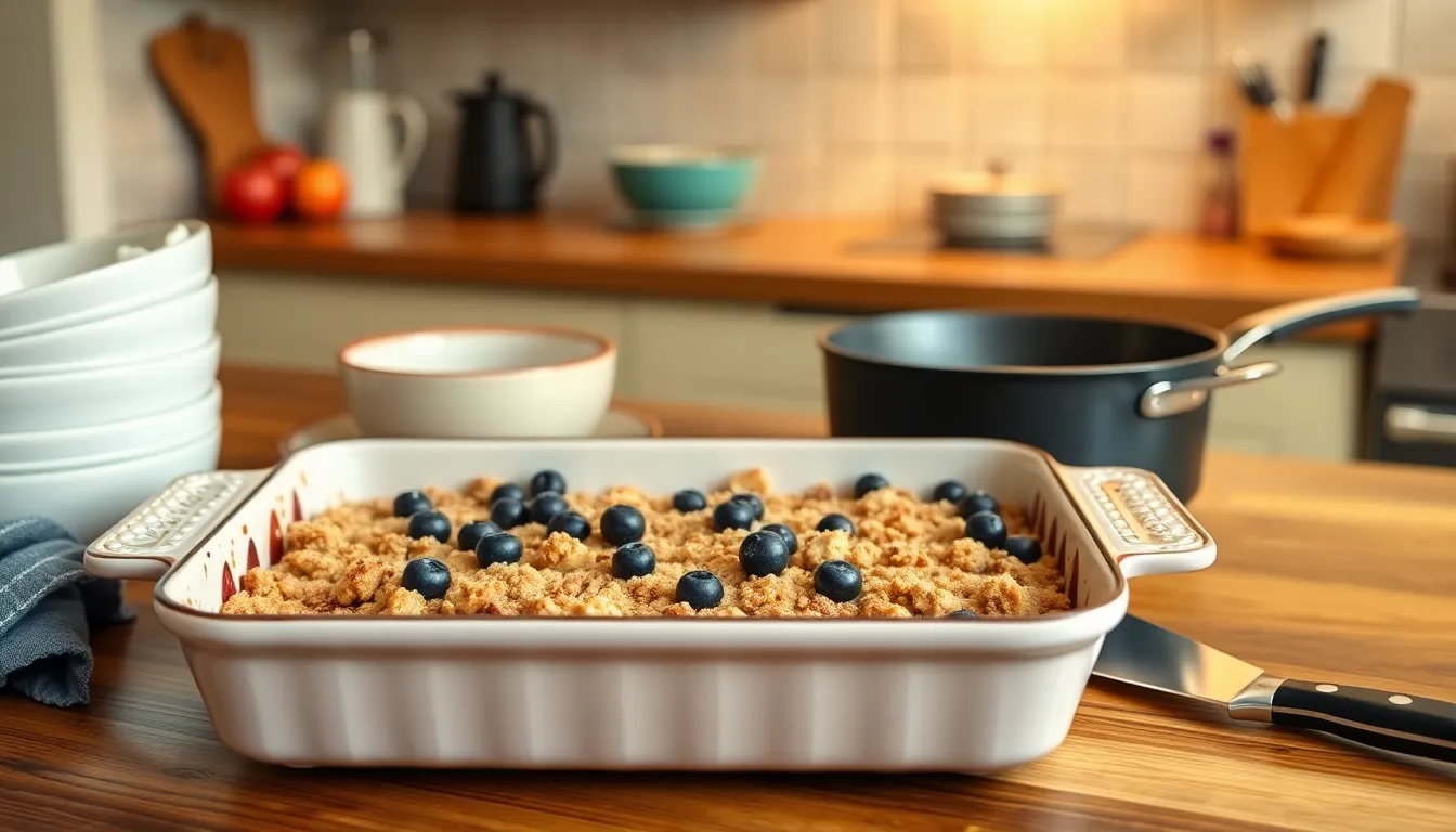 Easy Apple Blueberry Crisp Recipe - Perfect Fall Dessert in Under 1 Hour 2 Easy Apple Blueberry Crisp Recipe - Perfect Fall Dessert in Under 1 Hour 1
