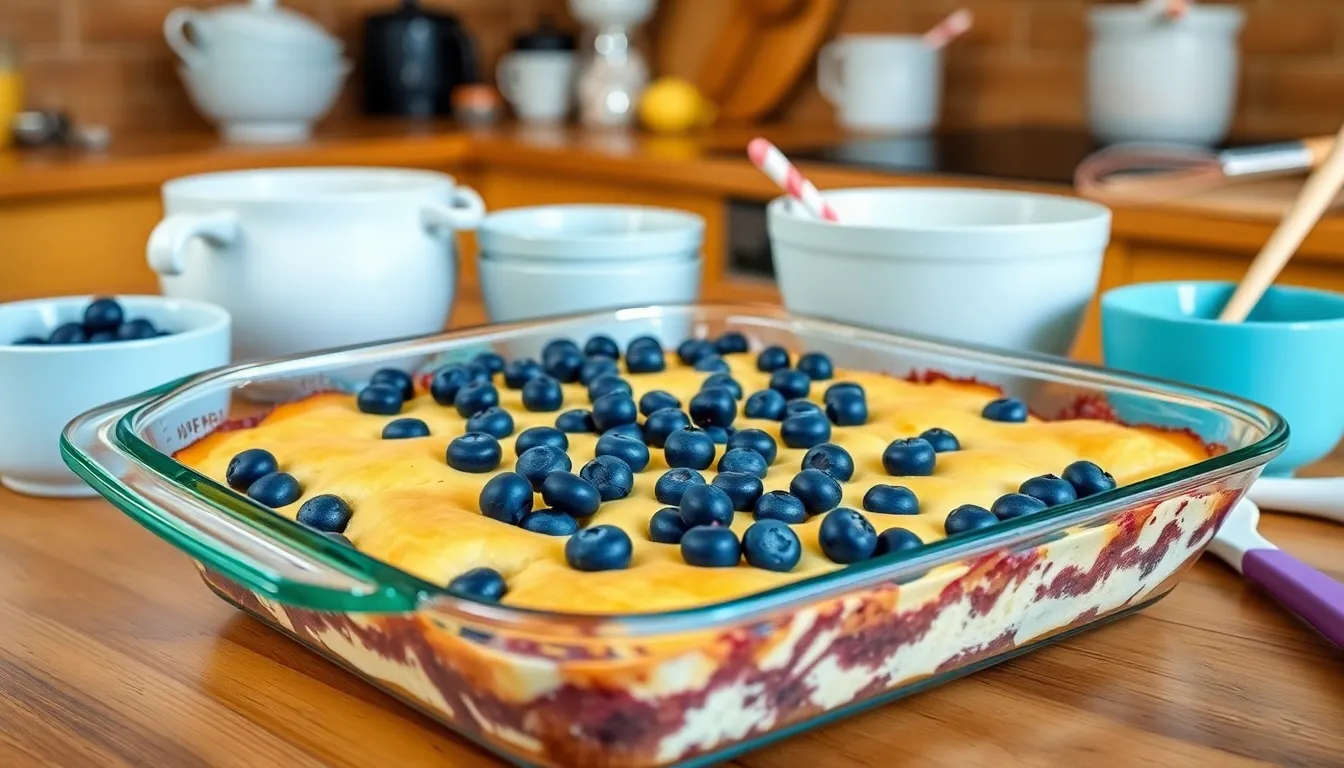 Easy Blueberry Dump Cake Recipe: 5-Ingredient Dessert Ready in 1 Hour 2 Easy Blueberry Dump Cake Recipe: 5-Ingredient Dessert Ready in 1 Hour 1