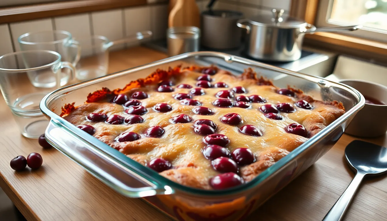 Easy Cherry Dump Cake Recipe: 5-Ingredient Dessert Ready in Under 1 Hour 2 Easy Cherry Dump Cake Recipe: 5-Ingredient Dessert Ready in Under 1 Hour 1