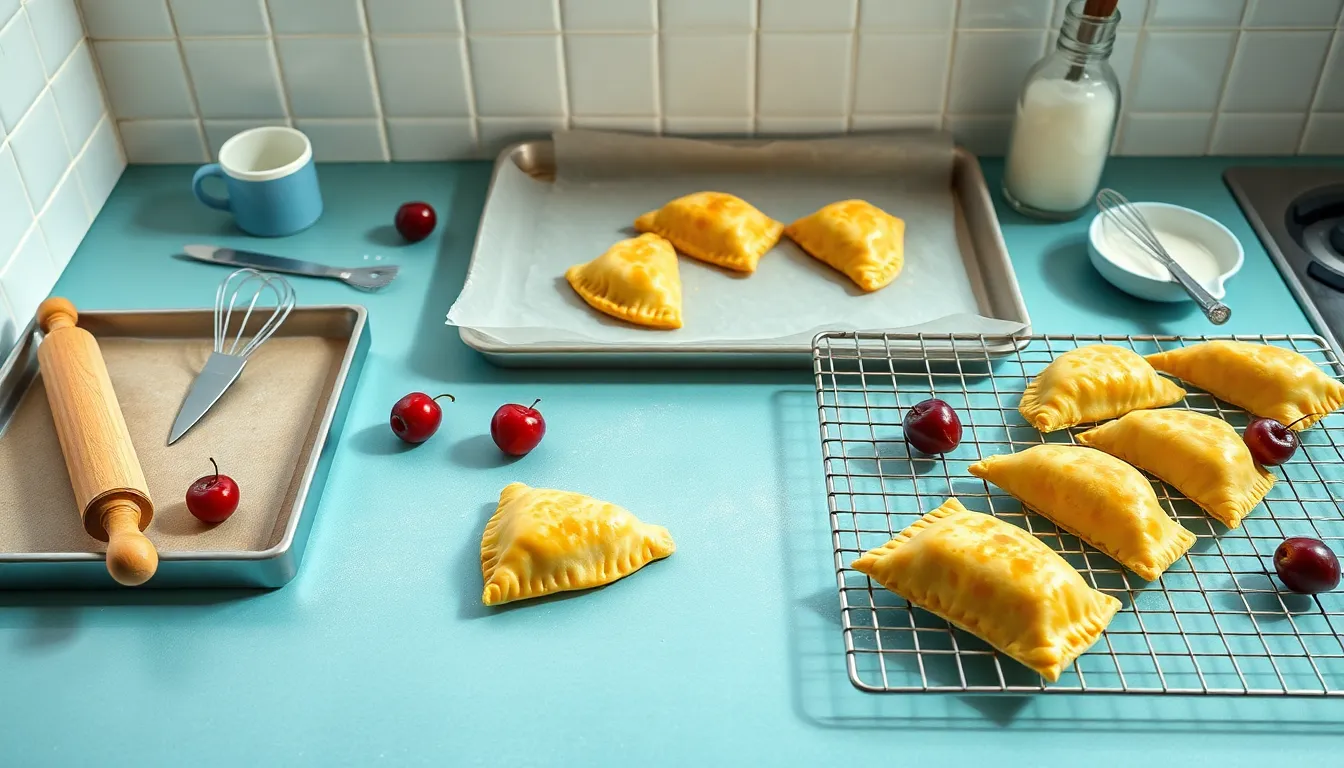 Easy Homemade Cherry Turnovers Recipe - Flaky, Sweet & Bakery-Style 2 Easy Homemade Cherry Turnovers Recipe - Flaky, Sweet & Bakery-Style 1