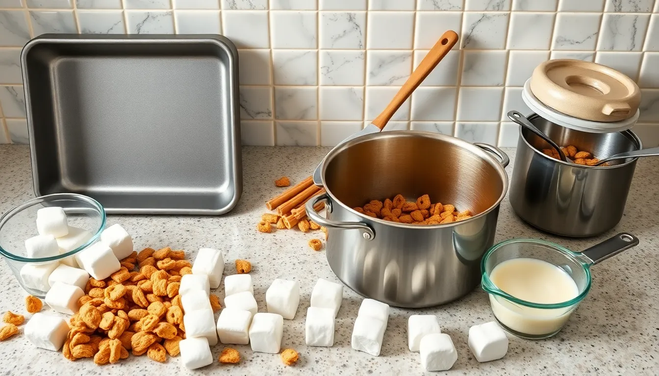 Easy Cinnamon Toast Crunch Bars Recipe - Homemade Cereal Treats in 3 Simple Layers 2 Easy Cinnamon Toast Crunch Bars Recipe - Homemade Cereal Treats in 3 Simple Layers 1