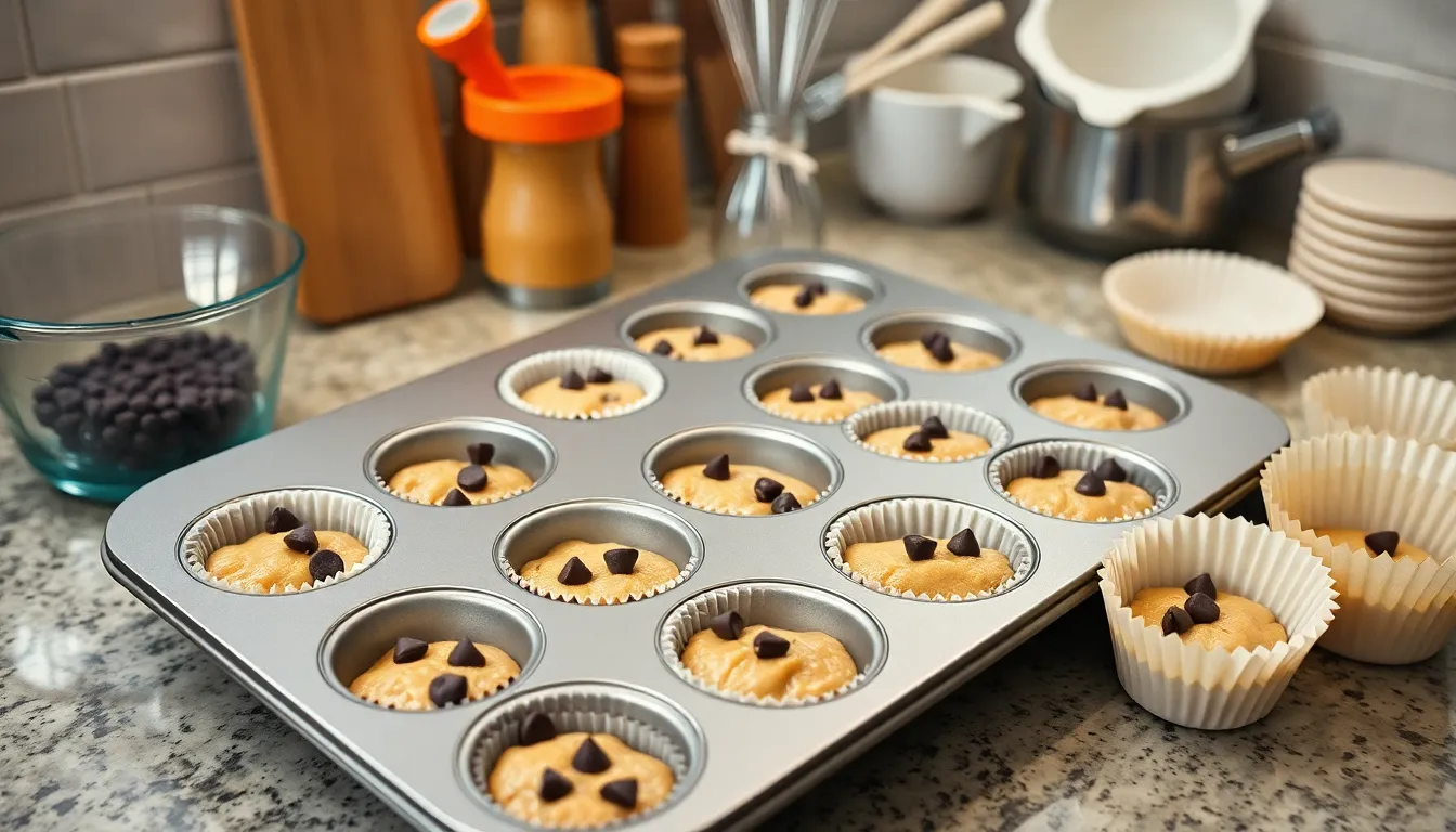 Easy Double Chocolate Chip Muffins Recipe - Bakery-Style & Ultra Moist 2 Easy Double Chocolate Chip Muffins Recipe - Bakery-Style & Ultra Moist 1