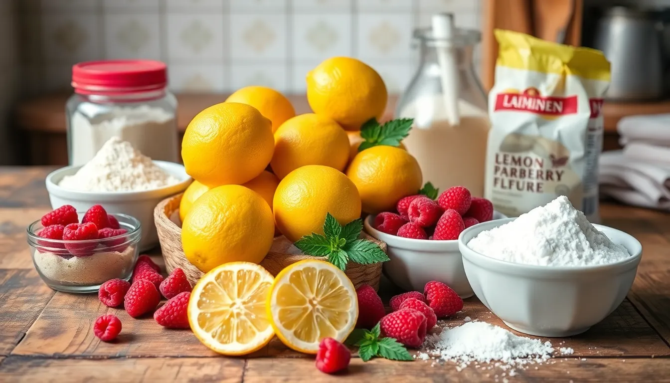 Ultimate Lemon Raspberry Cake Recipe: Moist, Tangy & Perfectly Sweet 2 Ultimate Lemon Raspberry Cake Recipe: Moist, Tangy & Perfectly Sweet 1