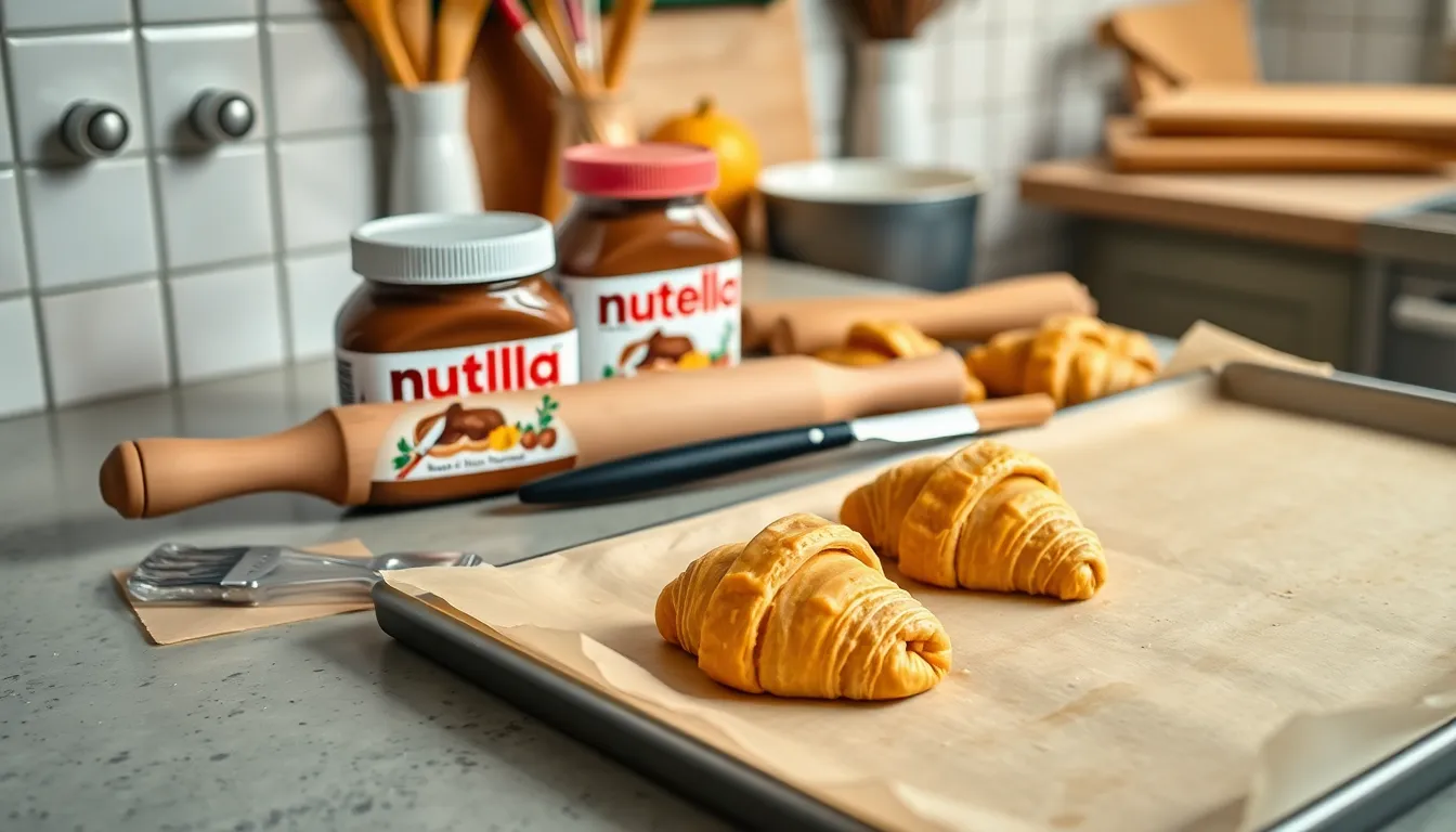 Easy Nutella Croissants Recipe: Flaky, Buttery Pastry with Rich Chocolate Filling 2 Easy Nutella Croissants Recipe: Flaky, Buttery Pastry with Rich Chocolate Filling 1
