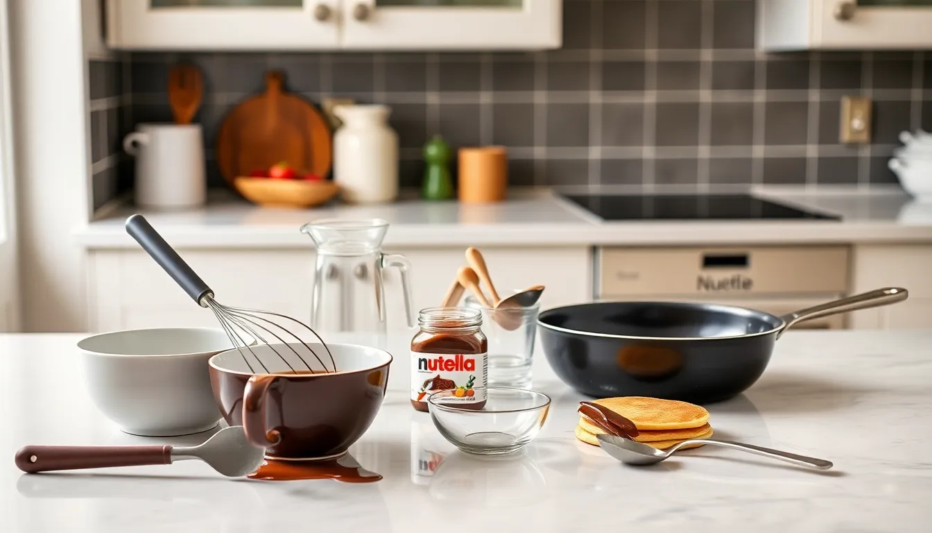 Easy Nutella Pancakes Recipe: Fluffy Homemade Breakfast in 20 Minutes 2 Easy Nutella Pancakes Recipe: Fluffy Homemade Breakfast in 20 Minutes 1