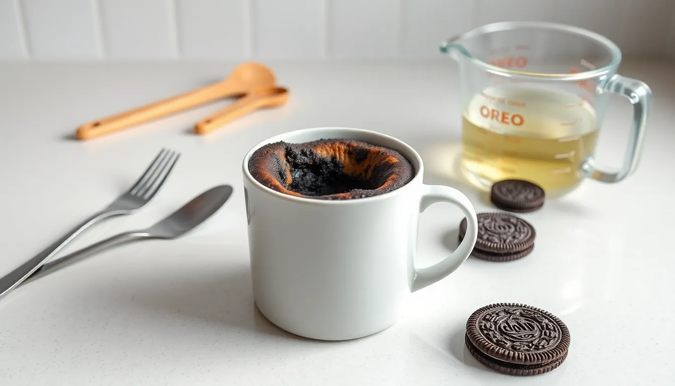 5-Minute Oreo Mug Cake Recipe: Easy Single-Serve Dessert in the Microwave 1