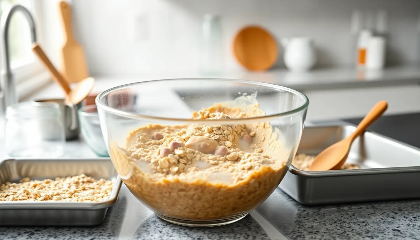 Easy Peanut Butter Oatmeal Bars Recipe (Ready in 30 Minutes!) 2 Easy Peanut Butter Oatmeal Bars Recipe (Ready in 30 Minutes!) 1
