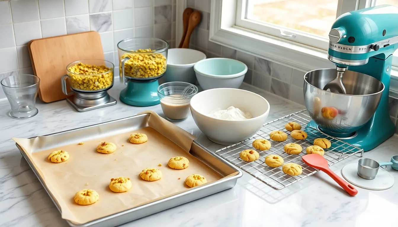 Perfect Pistachio Cookies Recipe: Tender, Crispy & Irresistibly Nutty 2 Perfect Pistachio Cookies Recipe: Tender, Crispy & Irresistibly Nutty 1