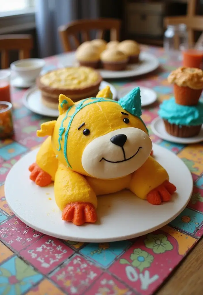 30 Cute First Birthday Cake Ideas for Girls That Steal the Show - 20. Fun Shape Cake