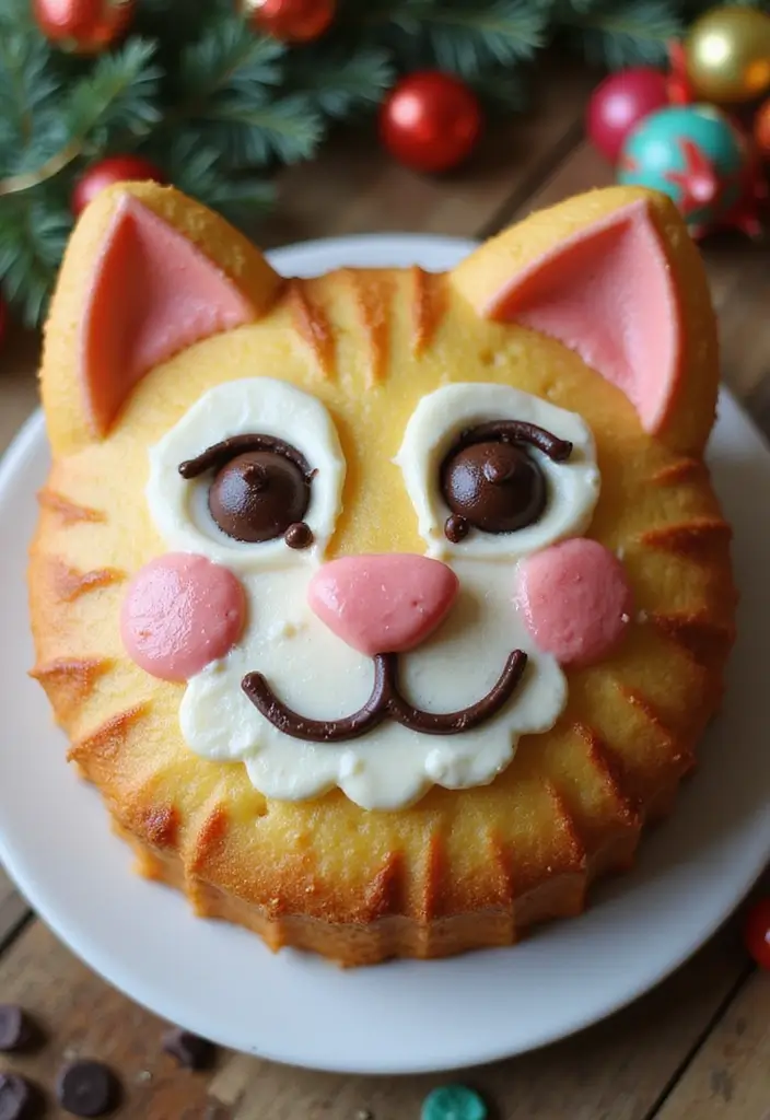 30 Cute First Birthday Cake Ideas for Girls That Steal the Show - 3. Cute Animal Faces