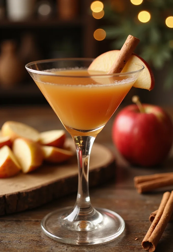 10 Apple Martini Recipes for Bright Crisp Fruity Cocktails - 6. Cinnamon Apple Cider Martini