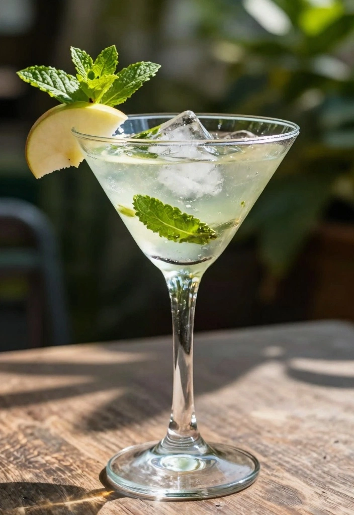 10 Apple Martini Recipes for Bright Crisp Fruity Cocktails - 7. Apple Mojito Martini