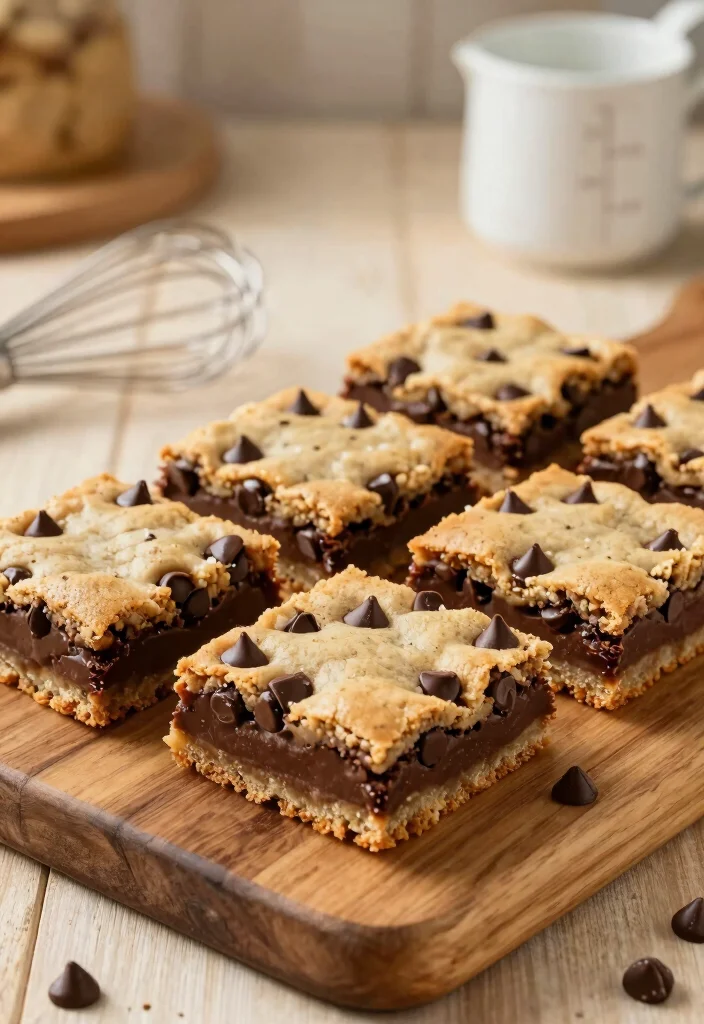 10 Cake Mix Chocolate Chip Cookie Recipes: Fast and Easy - 10. Chocolate Chip Cookie Bars 1