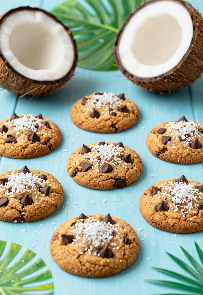 10 Cake Mix Chocolate Chip Cookie Recipes: Fast and Easy - 7. Coconut Chocolate Chip Cookies 1