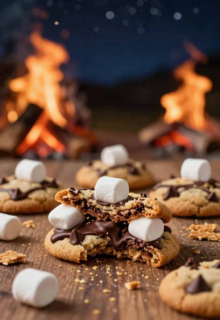 10 Cake Mix Chocolate Chip Cookie Recipes: Fast and Easy - 9. S'mores Chocolate Chip Cookies 1