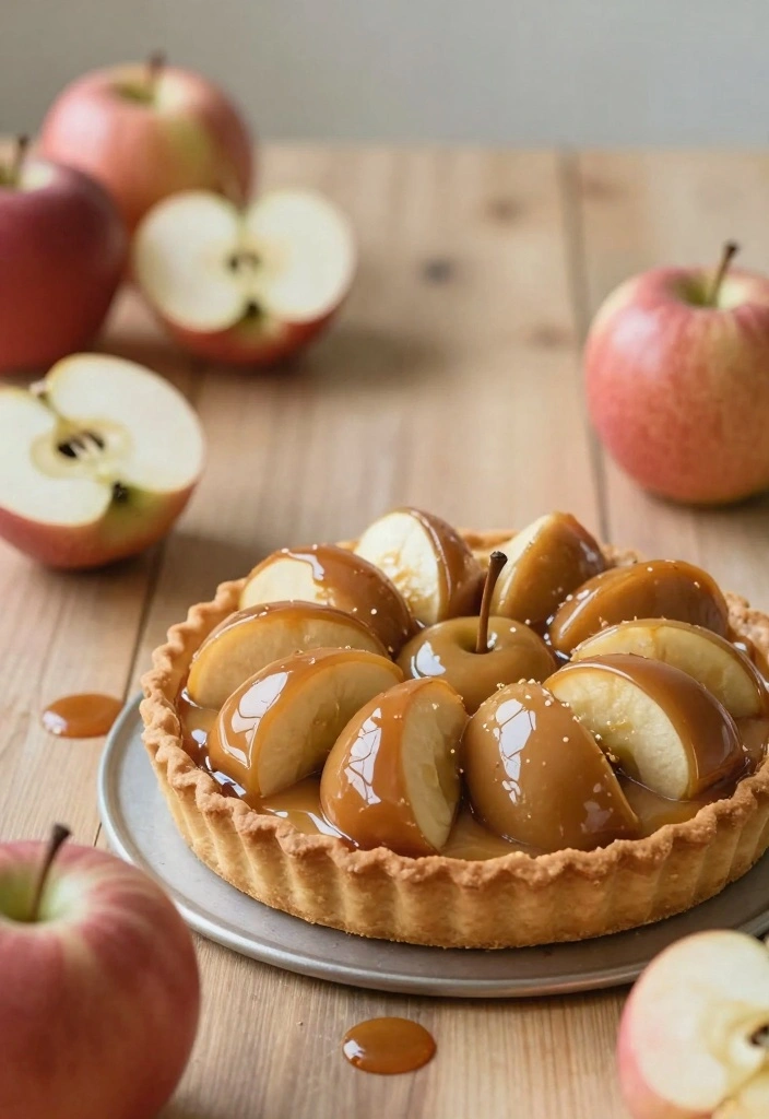 10 Caramel Dessert Recipes for Sweet Gooey Crowd Pleasers - 3. Caramel Apple Tart