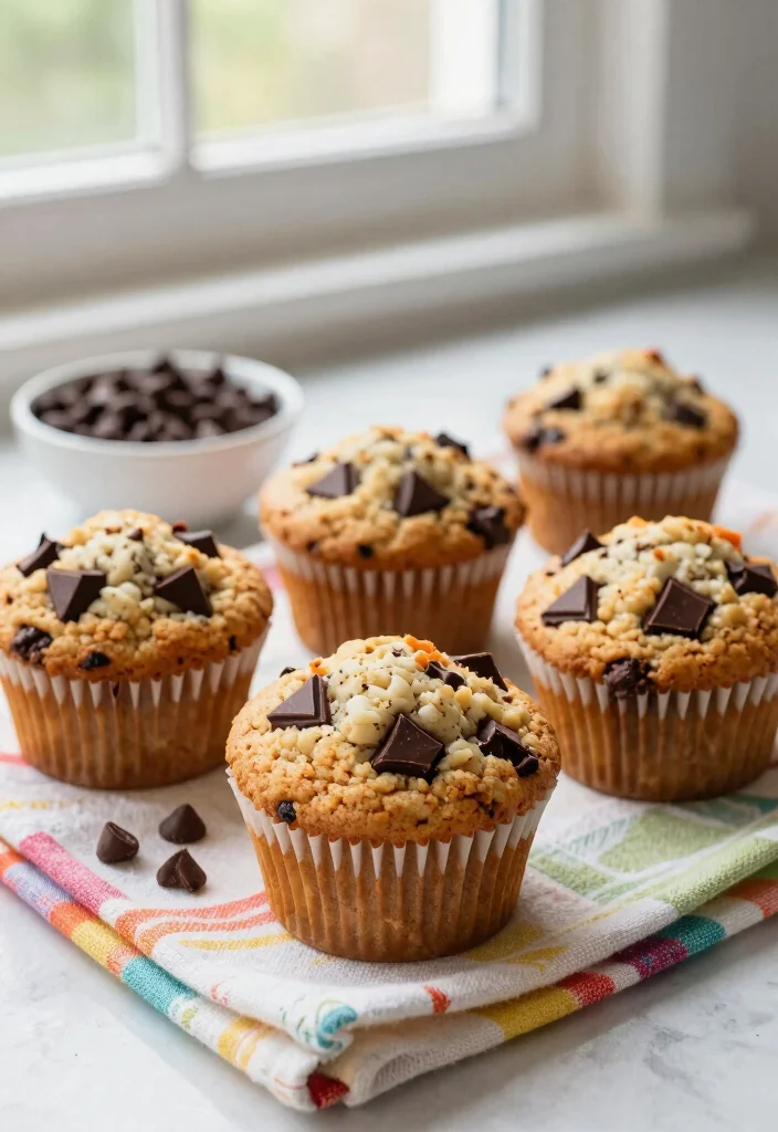 10 Carrot Cake Protein Muffin Recipes for Smart Snacking - 6. Chocolate Chip Carrot Cake Protein Muffins 1