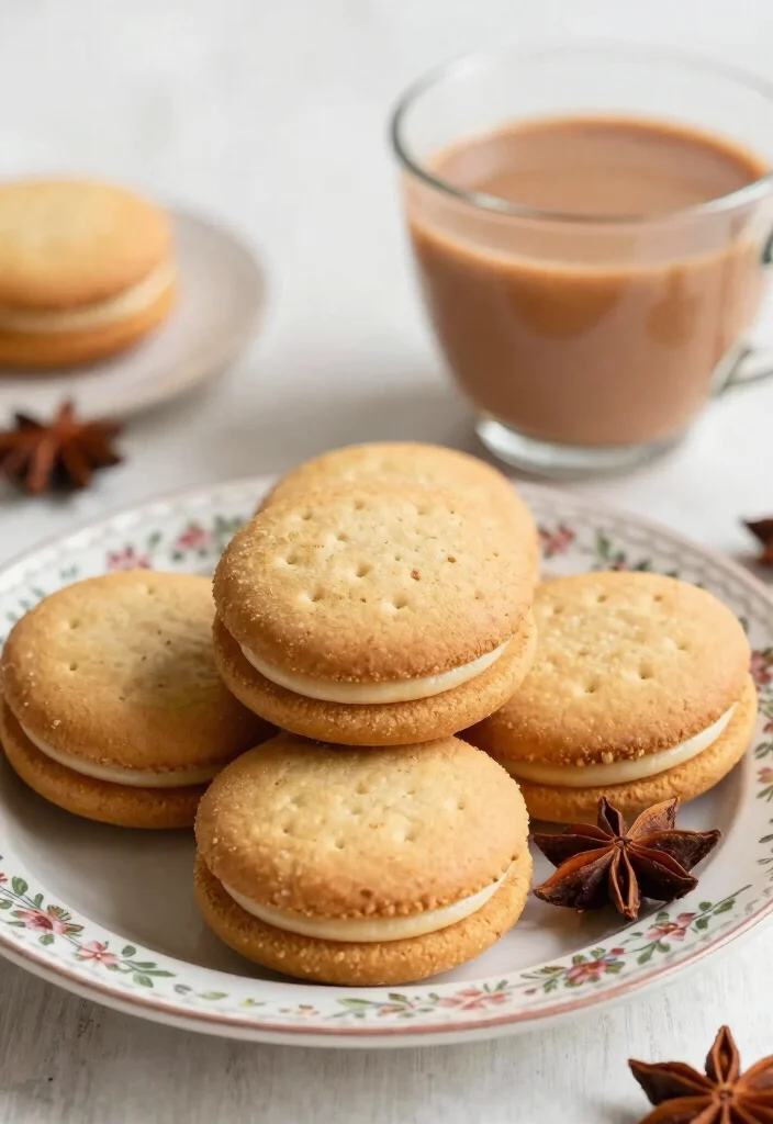 10 Chai Shortbread Cookie Recipes: Buttery and Fragrant - 9. Chai Shortbread Sandwich Cookies 1