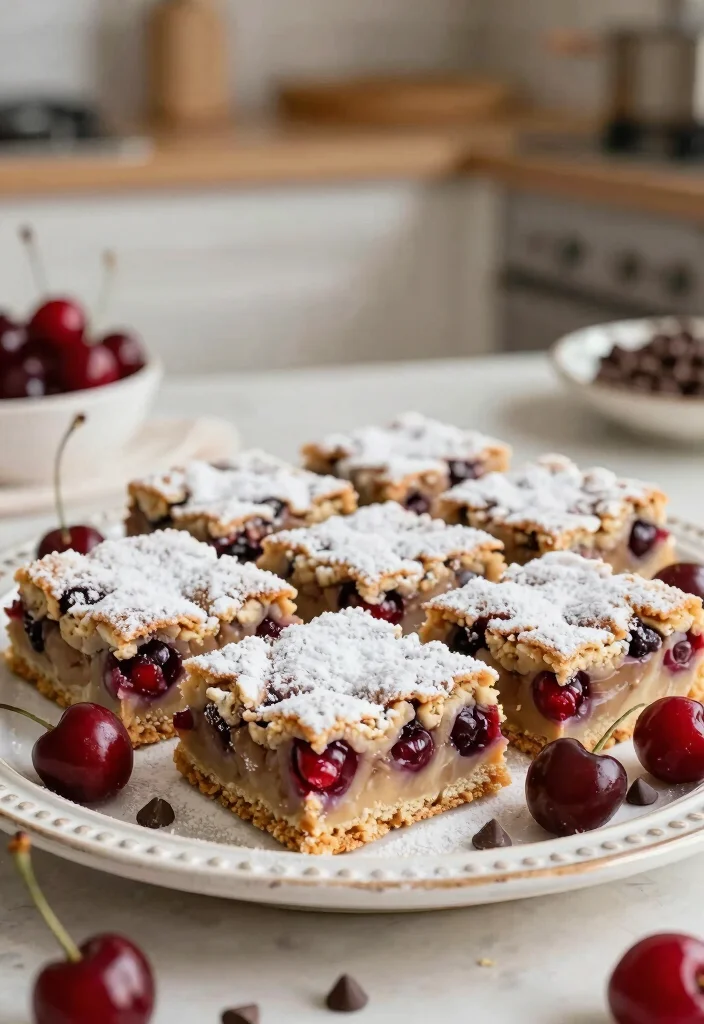 10 Cherry Chocolate Cookie Recipes Sweet and Rich - 7. Cherry Chocolate Cookie Bars 1