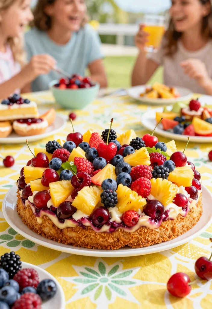 10 Cherry Pineapple Dump Cake Recipes for Easy Crowd Desserts - 10. Cherry Pineapple Berry Dump Cake 1