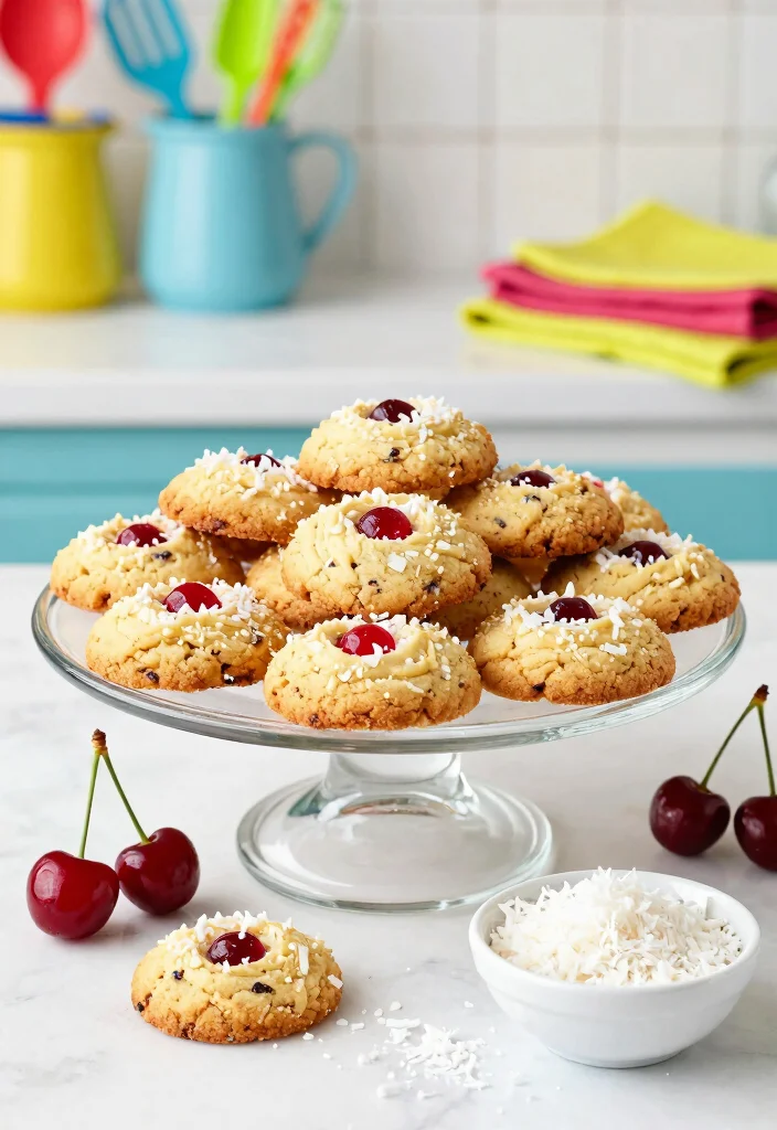 10 Cherry Shortbread Cookie Recipes Buttery and Tender - 3. Cherry Coconut Shortbread Cookies 1