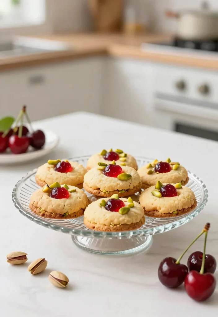 10 Cherry Shortbread Cookie Recipes Buttery and Tender - 5. Cherry Pistachio Shortbread 1