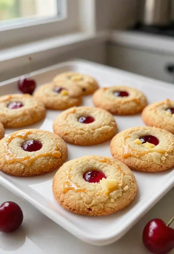 10 Cherry Shortbread Cookie Recipes Buttery and Tender - 8. Cherry Vanilla Shortbread Cookies 1