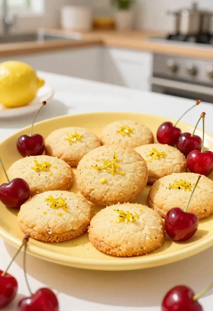 10 Cherry Shortbread Cookie Recipes Buttery and Tender - 9. Cherry Lemon Shortbread Cookies 1