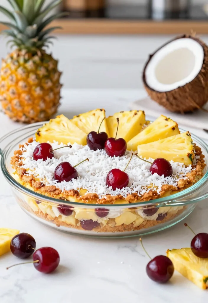 10 Cherry and Pineapple Dump Cake Recipes with Simple Prep - 2. Cherry Pineapple Coconut Bliss Dump Cake 1