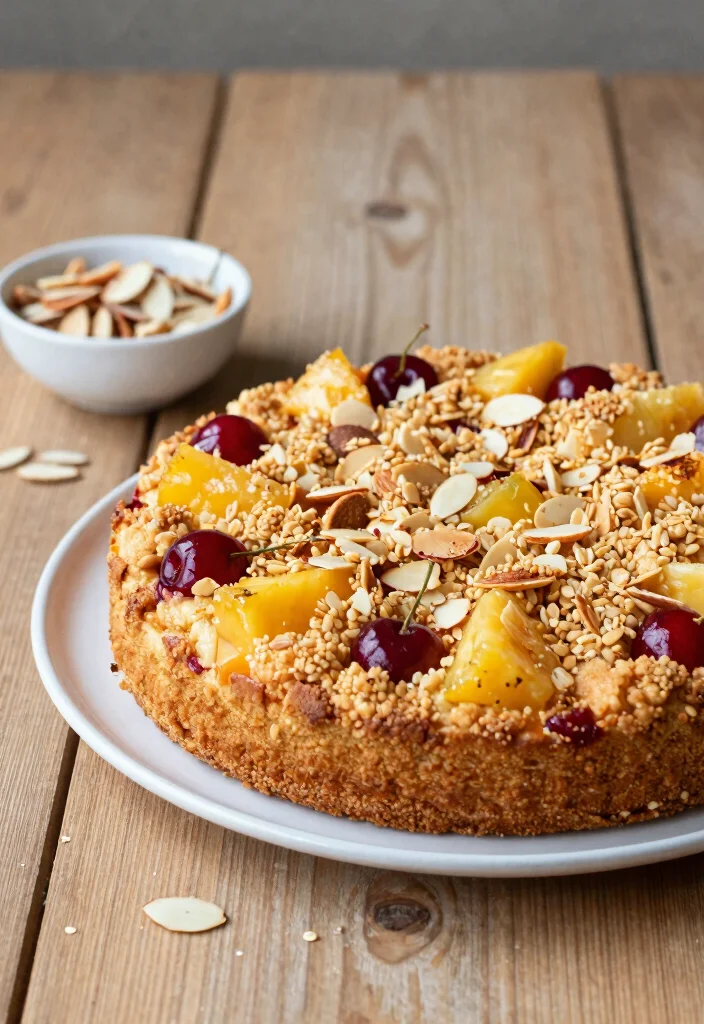 10 Cherry and Pineapple Dump Cake Recipes with Simple Prep - 4. Cherry Pineapple Dump Cake with Almonds 1