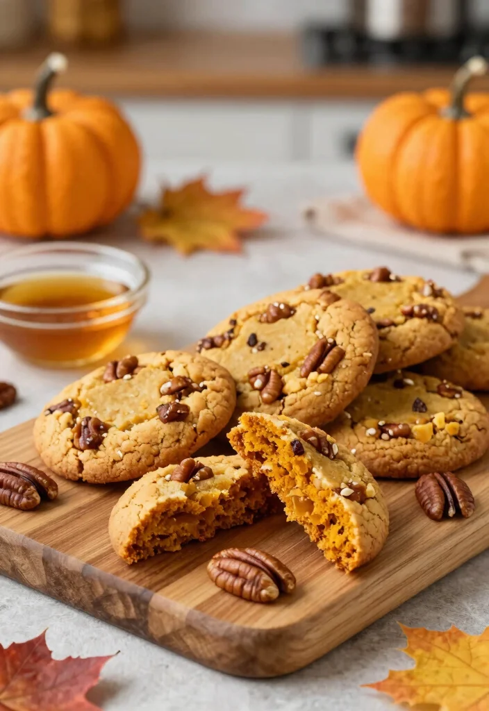10 Chewy Brown Butter Maple Pumpkin Cookie Recipes - 2. Maple Pecan Chewy Pumpkin Cookies 1